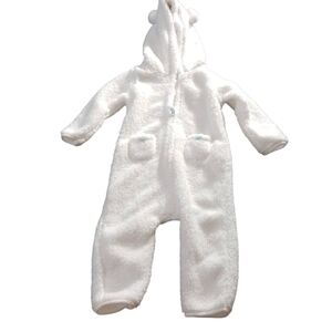 Carter's White Fleece Hooded Jacket
